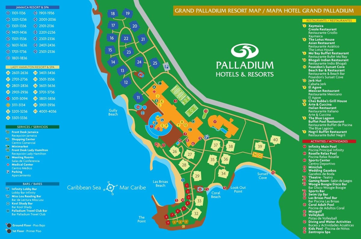 Mapa grand gabiltza jamaikako resort