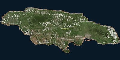 Mapa airetiko jamaica