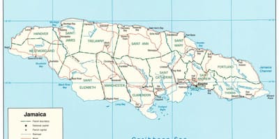 Mapa black river jamaica