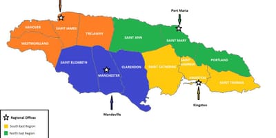 Mapa ekonomikoa jamaica