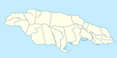Jamaikako mapa erakutsiz ibaiak