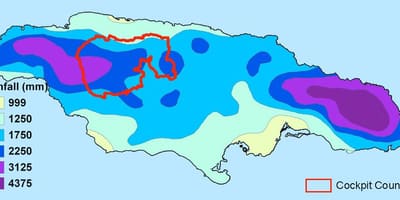 Jamaikako mapa klima