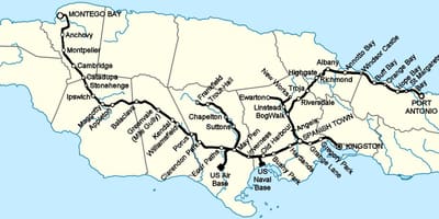 Jamaikako mapa trenbide