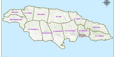 Jamaikako mapa zatiketa