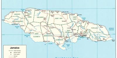 Jamaikako mapa