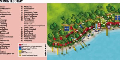 Jamaikako resort mapa montego bay