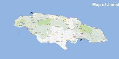 Mapa winnifred hondartza jamaica